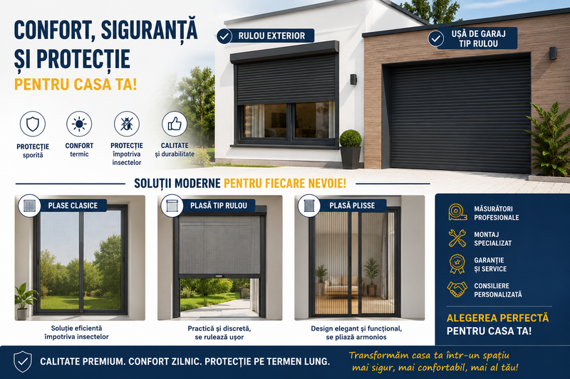 Tamplarie PVC, rulouri, plase insecte. la preturi bune!!!